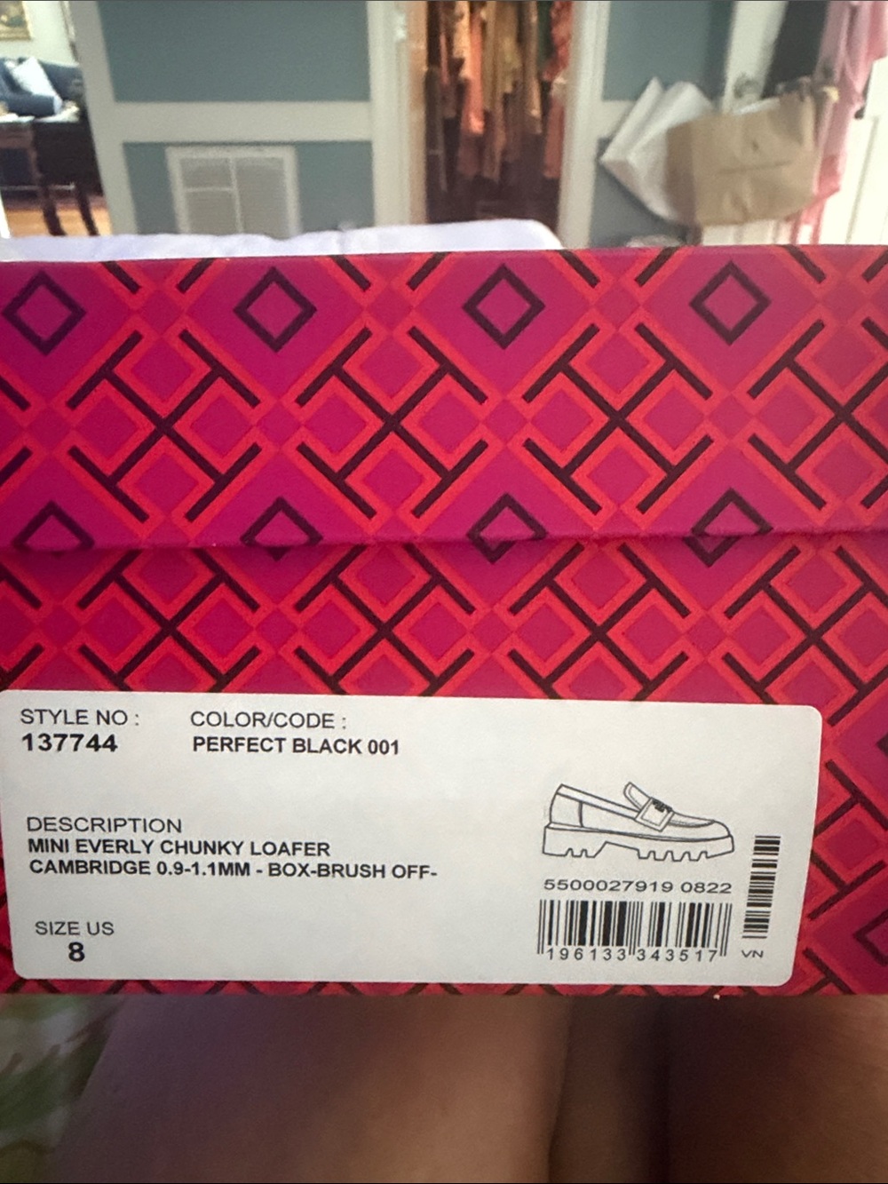 Tory Burch Mini Everly Chunky Loafer in Black